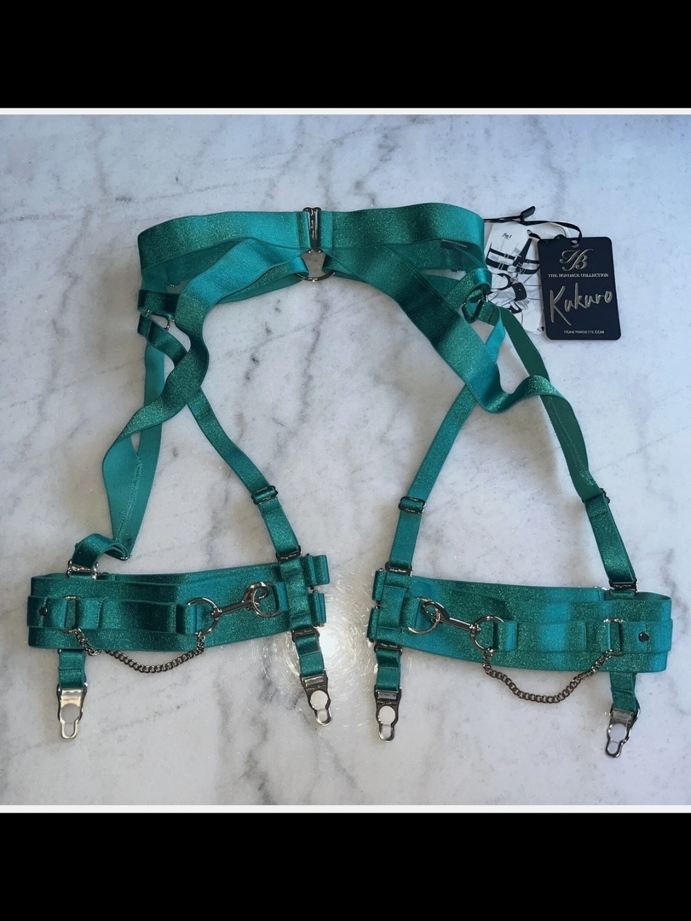 ISO Honey Birdette Kukuro Jade Suspender